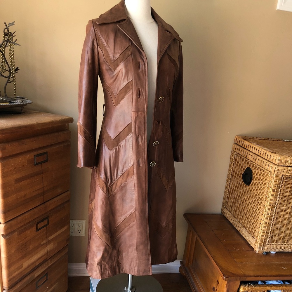 Napa y Ante Vintage Leather Coat - Flawed
